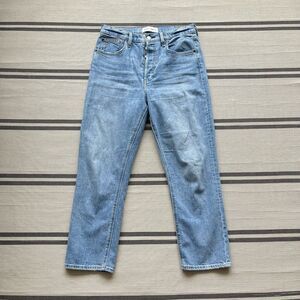 Aritzia Denim Forum The Arlo High Rise Straight Leg Jeans Blue Sz 30 26L